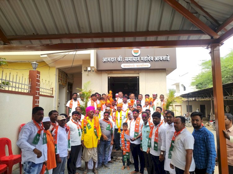 आ.आवताडे यांच्या माध्यमातून ग्रामपंचायत सदस्य व अनेक कार्यकर्त्यांनी केला भाजपमध्ये प्रवेश
