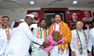 महादेव कोगनुरे काँग्रेस पक्षात दाखल ; प्रदेशाध्यक्ष नाना पटोले यांनी केले स्वागत
