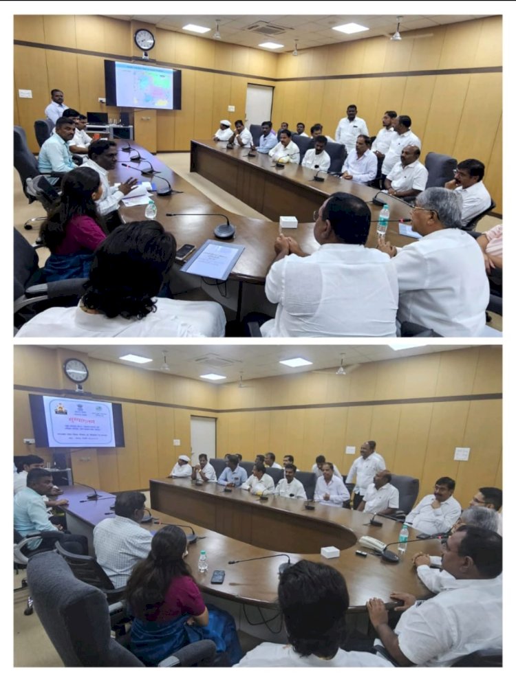 मंगळवेढा उपसा सिंचन योजनेची चित्रफीत पालकमंत्र्यांच्या हस्ते प्रदर्शित