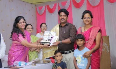 लेखक अंकुश गाजरे यांना "राजर्षी शाहू साहित्य पुरस्कार" प्रदान...